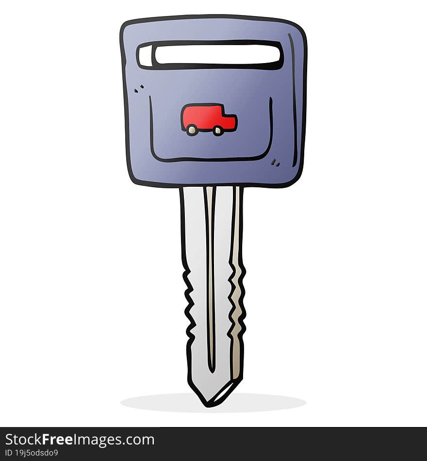 cartoon car key