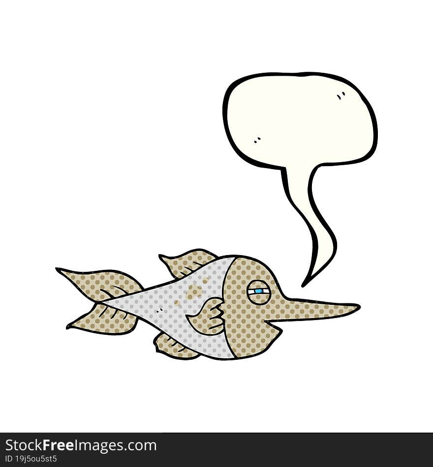 comic book speech bubble cartoon swordfish