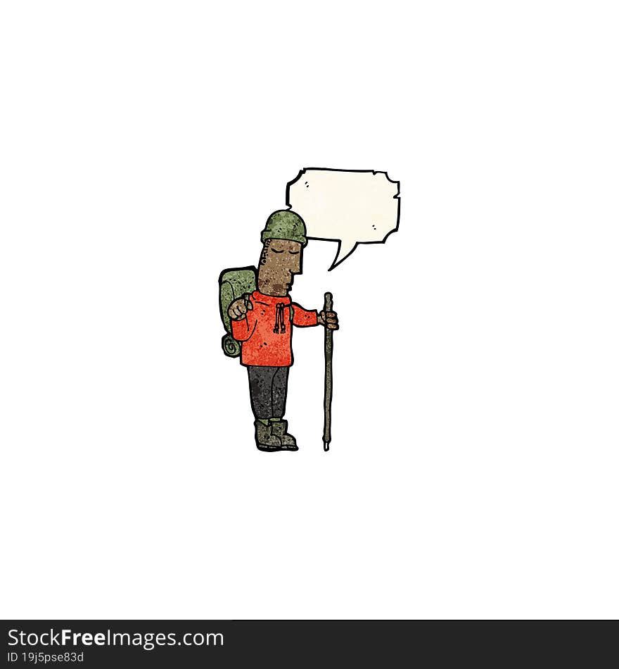 Cartoon Hiker