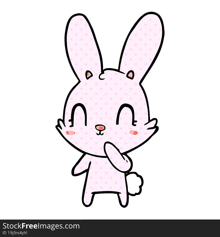 cute cartoon rabbit. cute cartoon rabbit