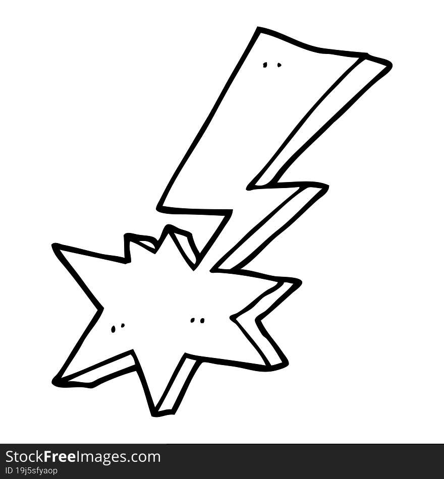 cartoon lightning bolt