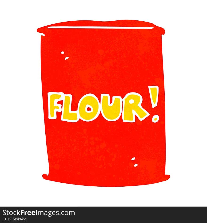 cartoon bag of flour