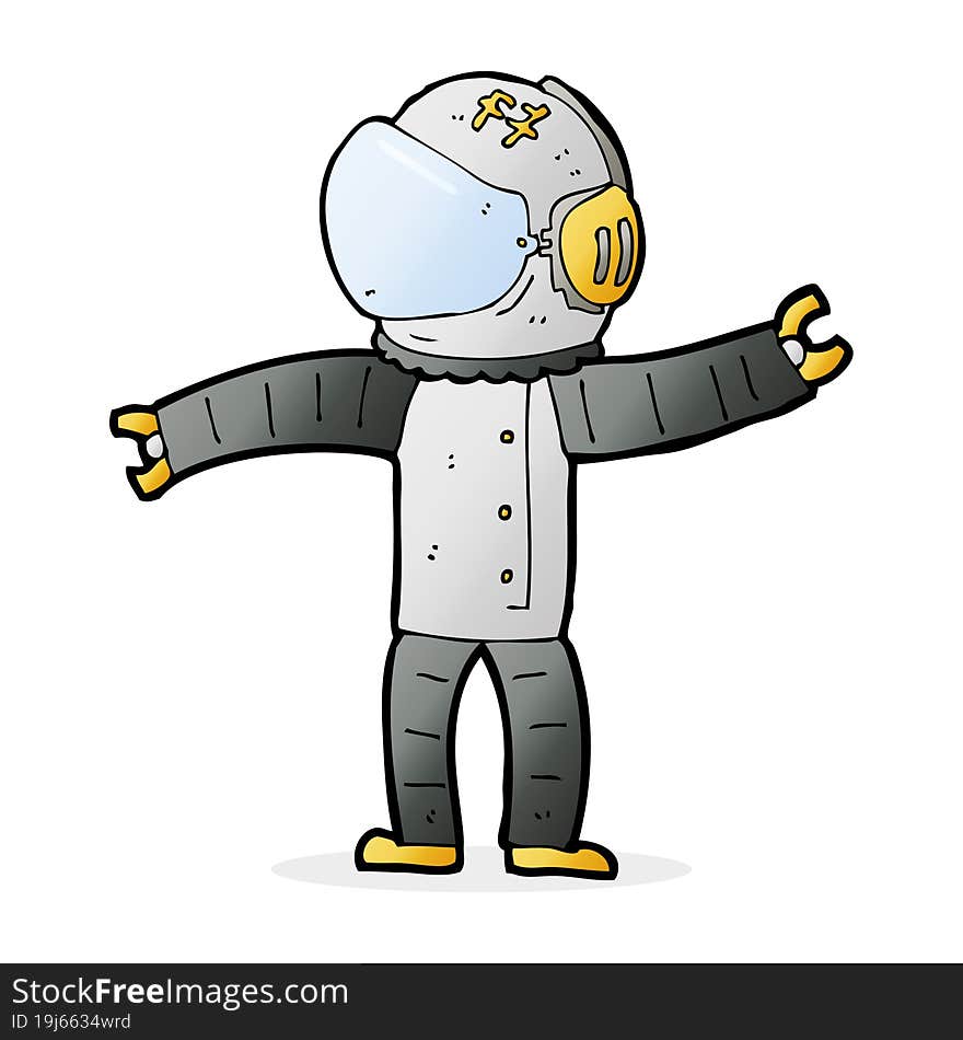 Cartoon Astronaut