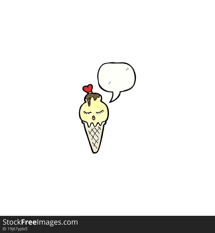 cartoon ice cream