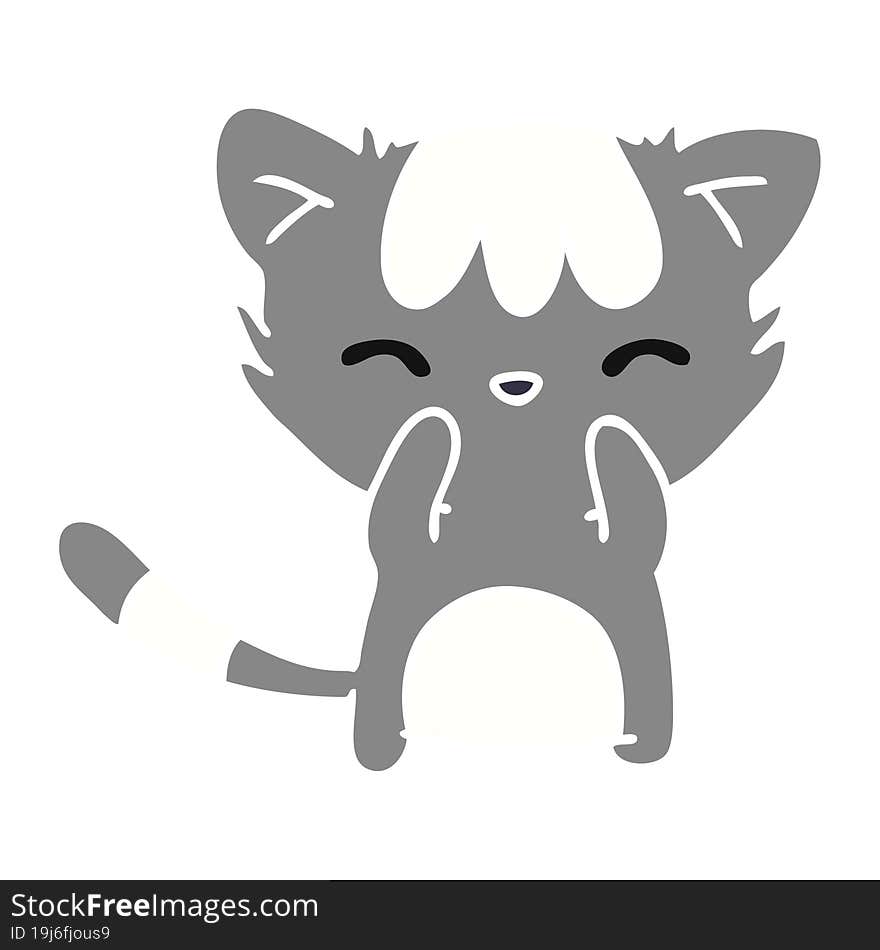 Cartoon Of Cute Kawaii Cat