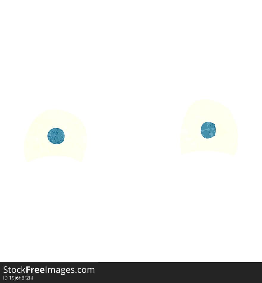 simple freehand retro cartoon eyes. simple freehand retro cartoon eyes