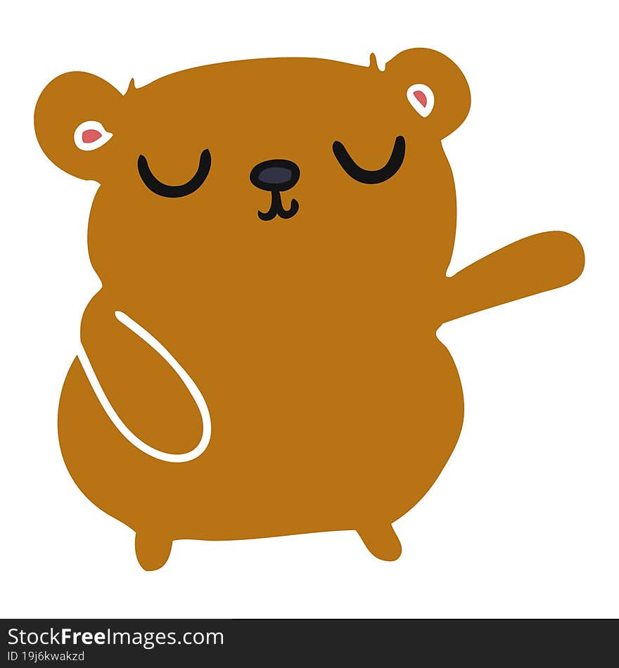 cartoon of a cute bear