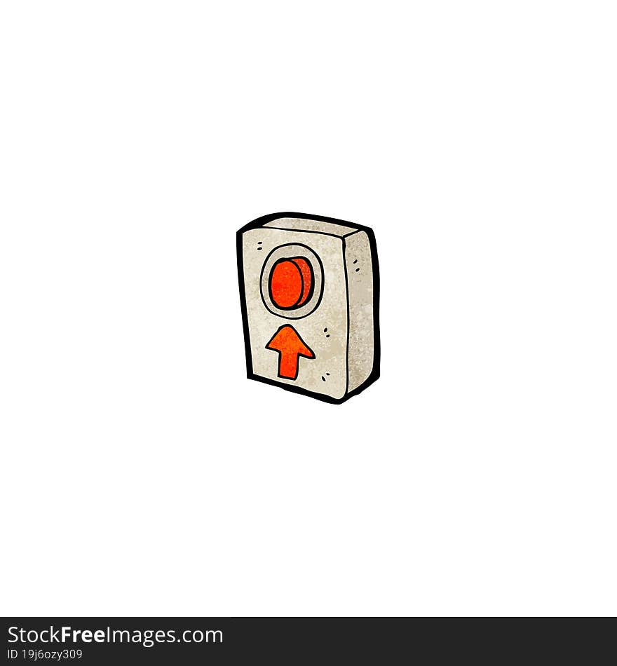 Cartoon Big Red Button