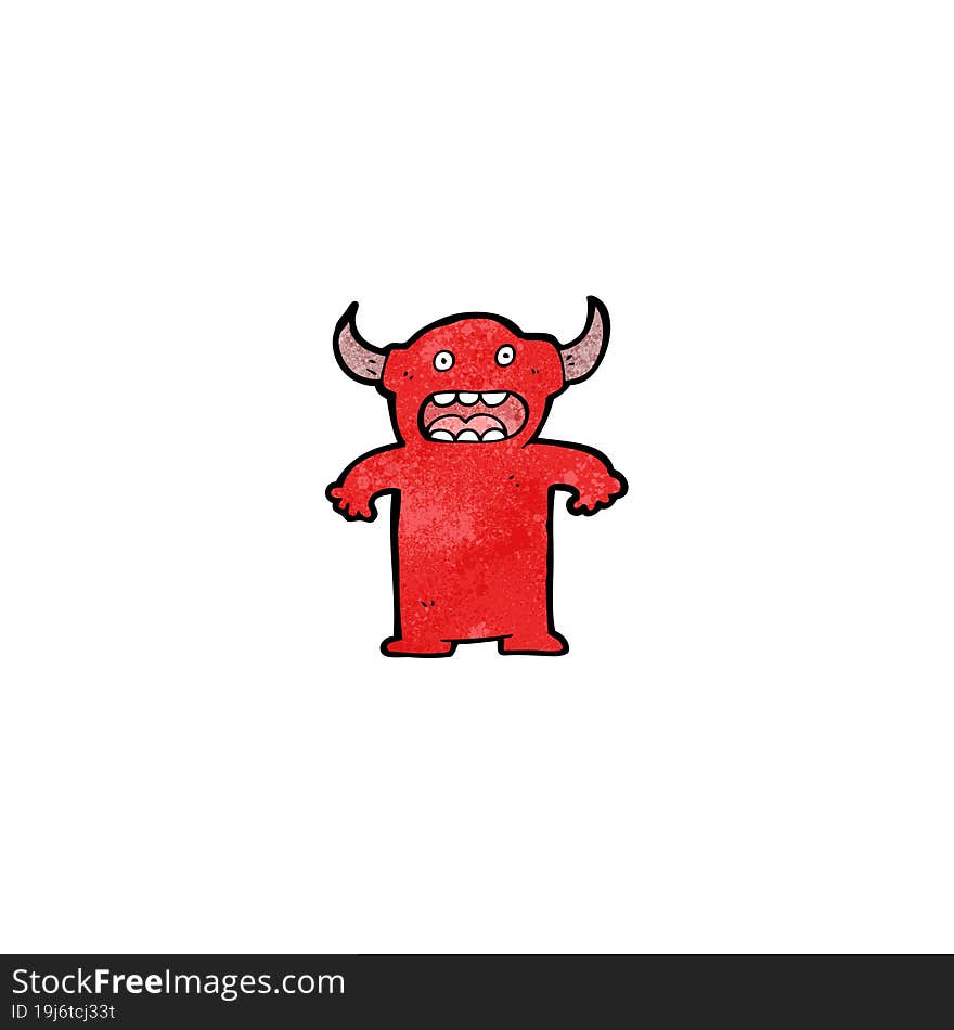 cartoon little devil