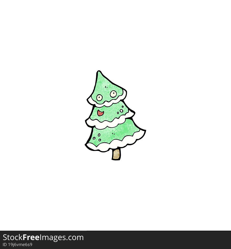 cartoon christmas tree