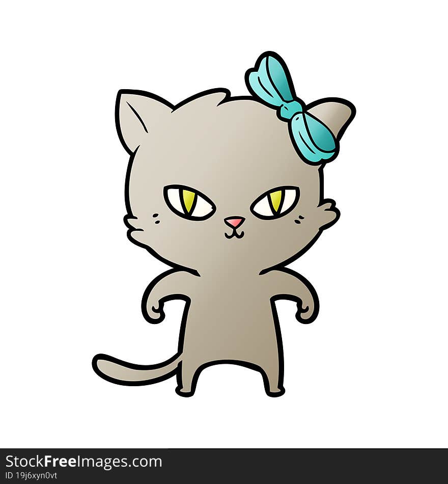 cute cartoon cat. cute cartoon cat