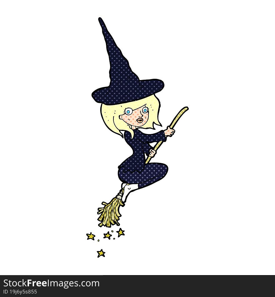 cartoon halloween witch