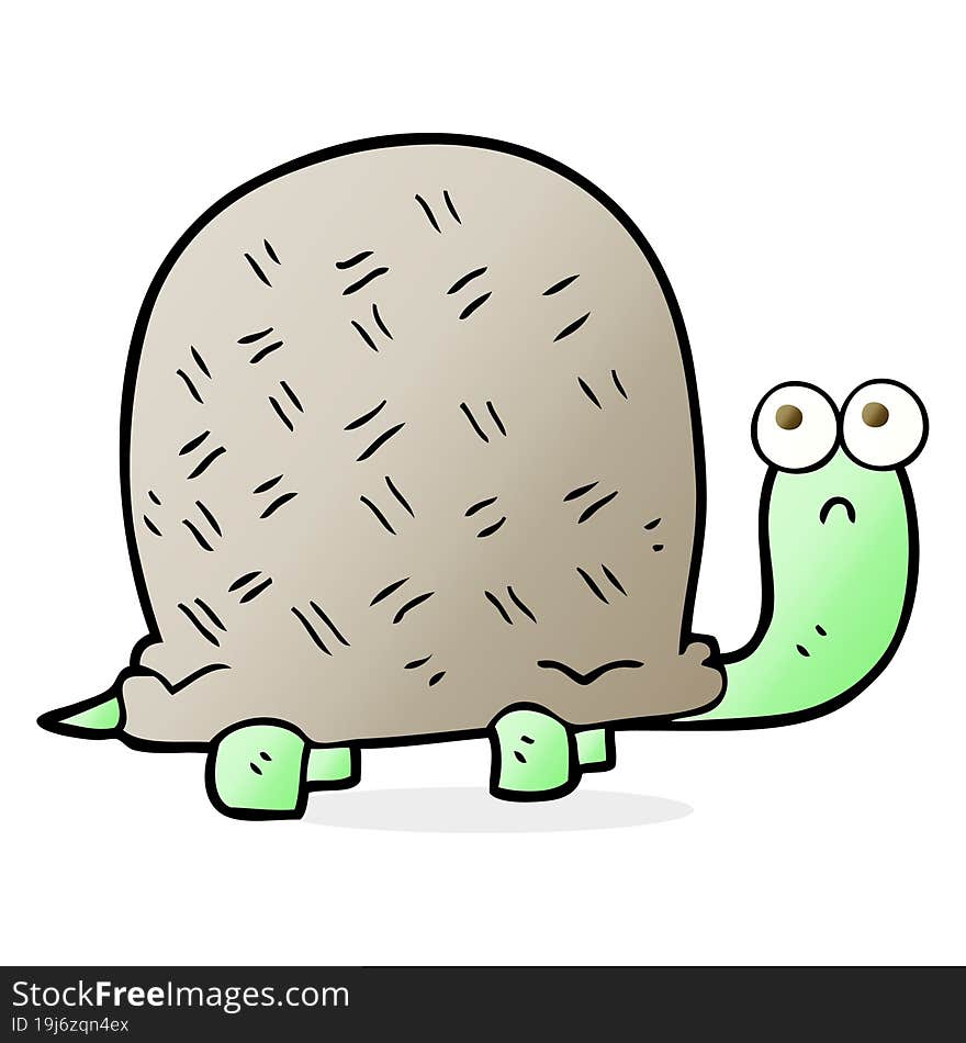 Cartoon Sad Turtle