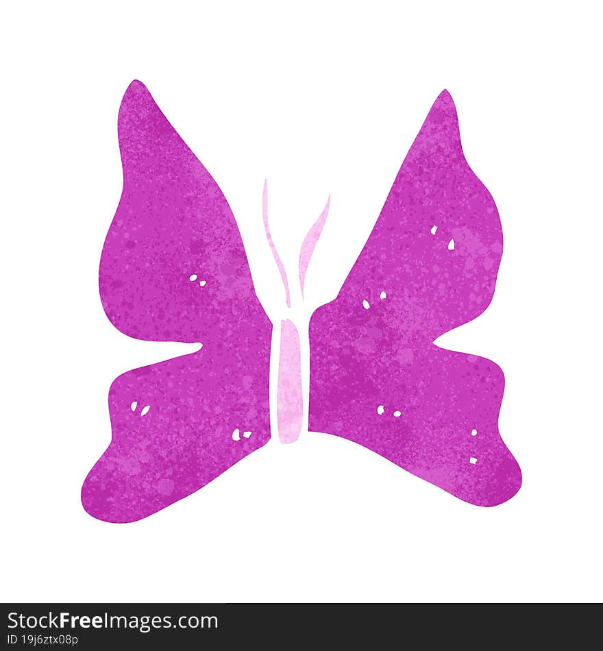 Cartoon Butterfly Symbol