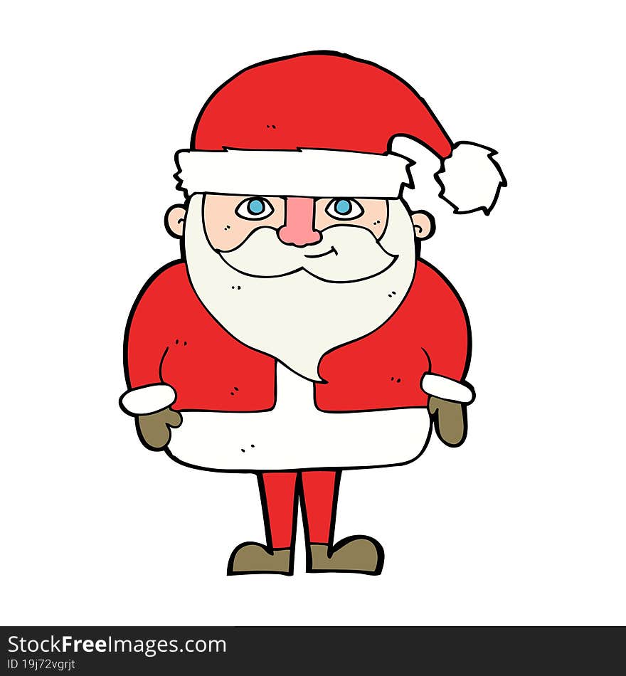 Cartoon Happy Santa Claus