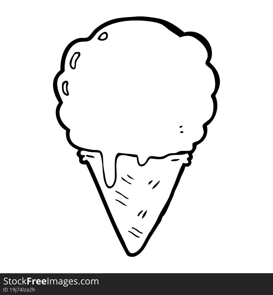 cartoon ice cream