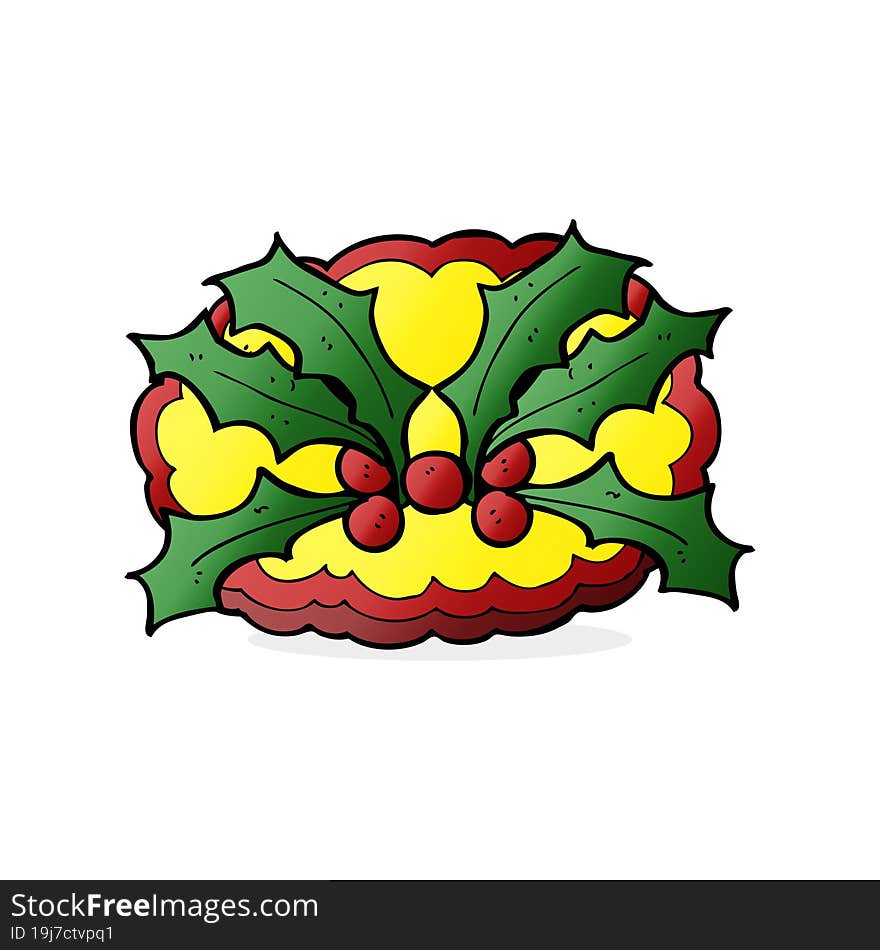 cartoon holly symbol