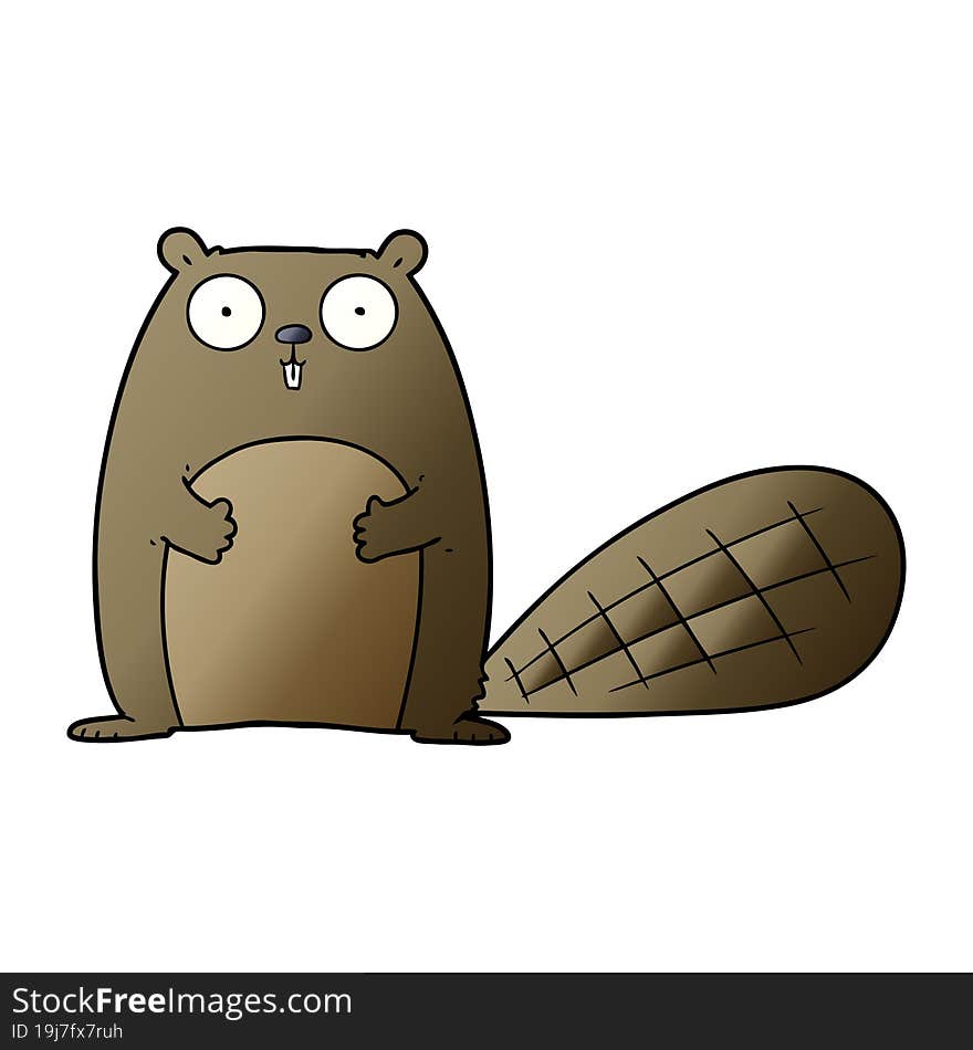 cartoon beaver. cartoon beaver