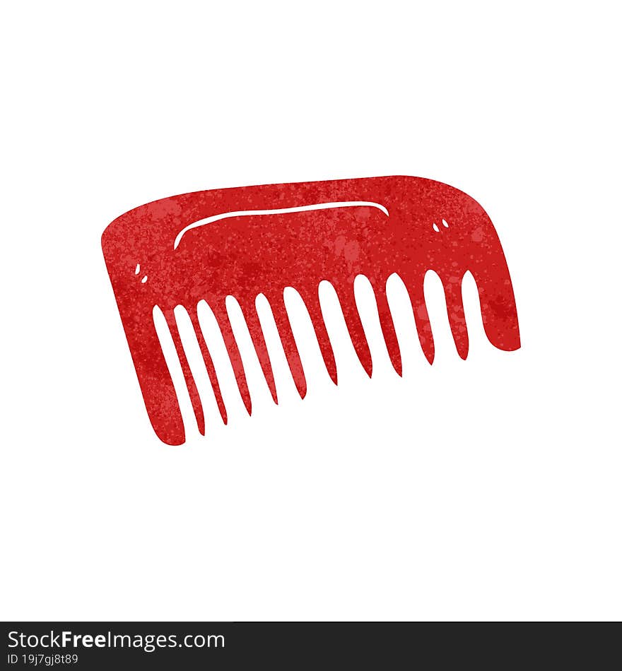 retro cartoon comb