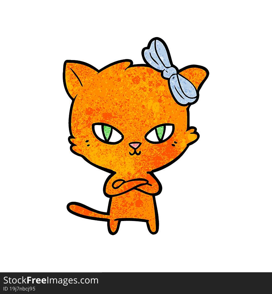 cute cartoon cat. cute cartoon cat