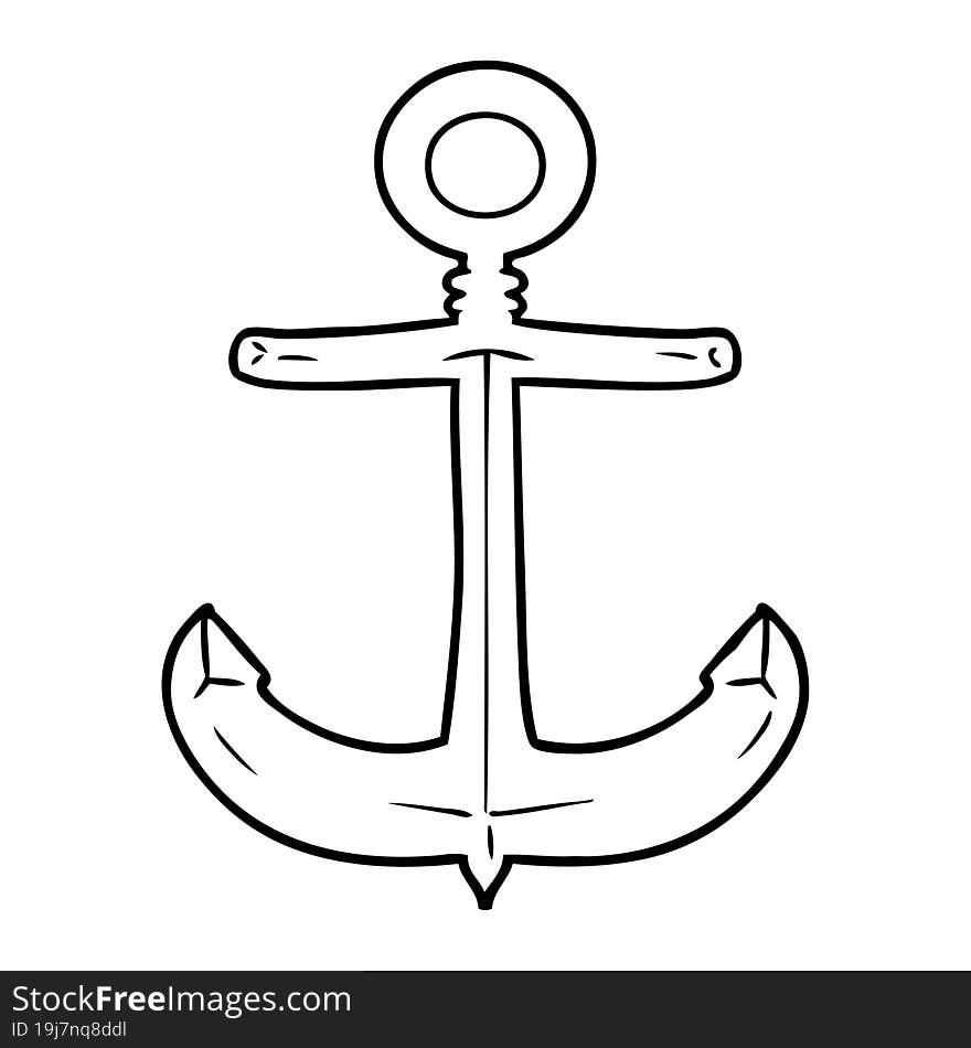 cartoon anchor. cartoon anchor