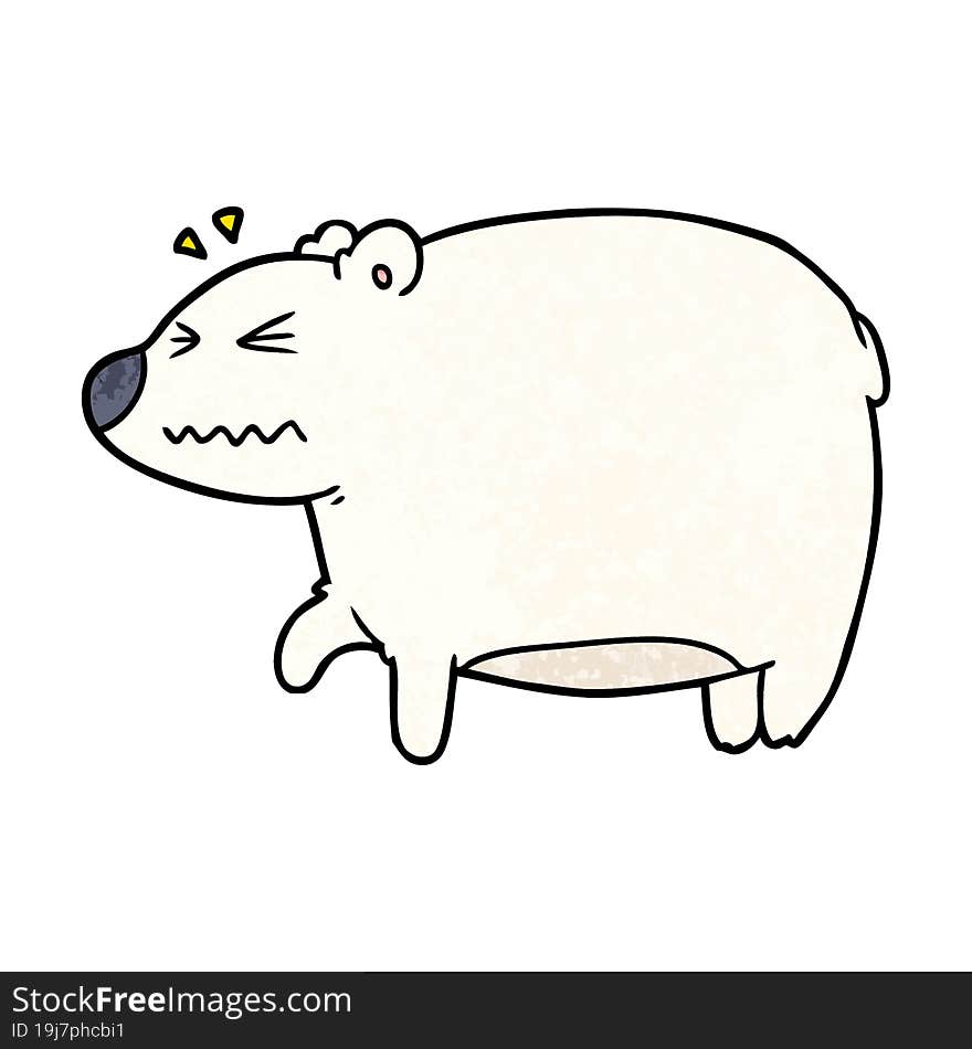 annoyed polar bear cartoon. annoyed polar bear cartoon