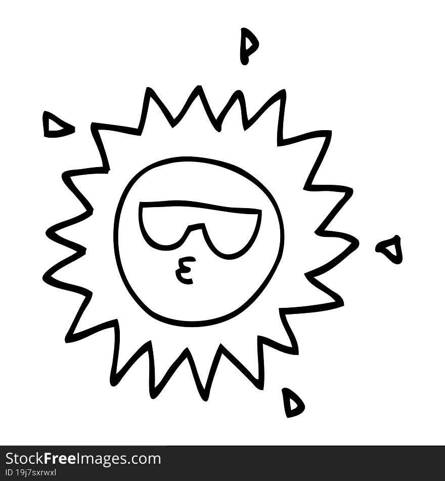 cartoon sun