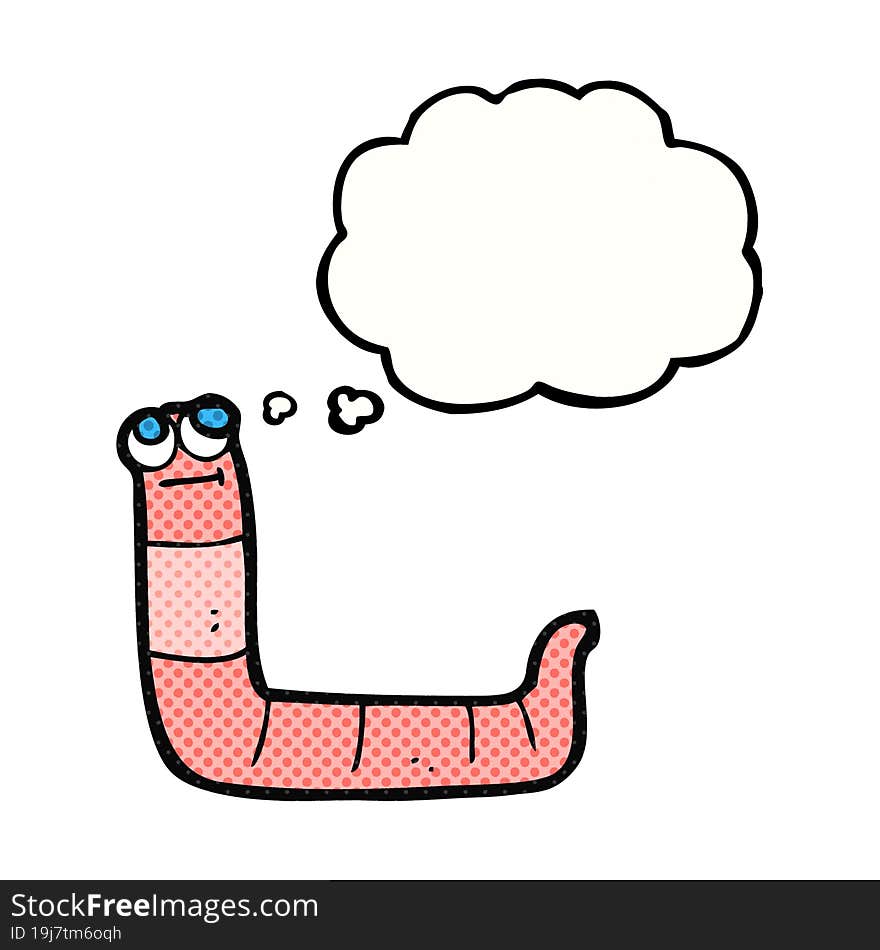 Thought Bubble Cartoon Worm