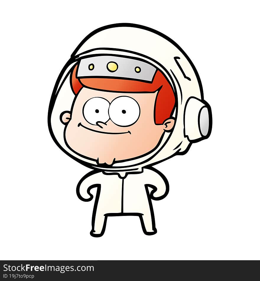 happy astronaut cartoon. happy astronaut cartoon