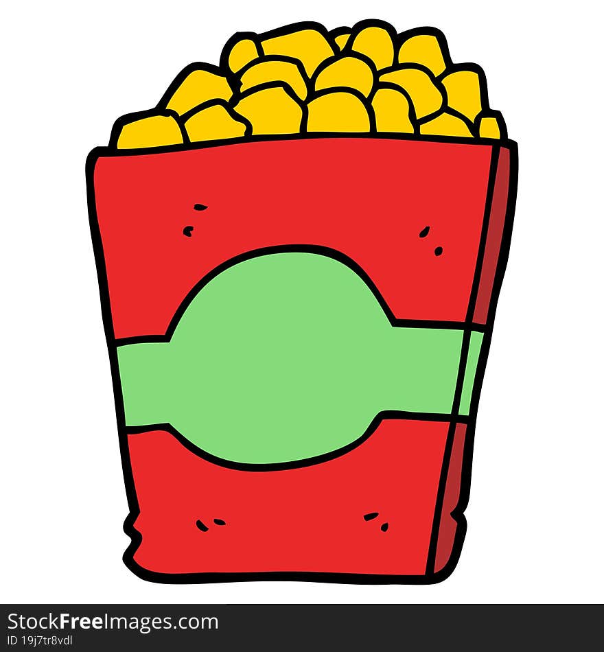 Cartoon Popcorn