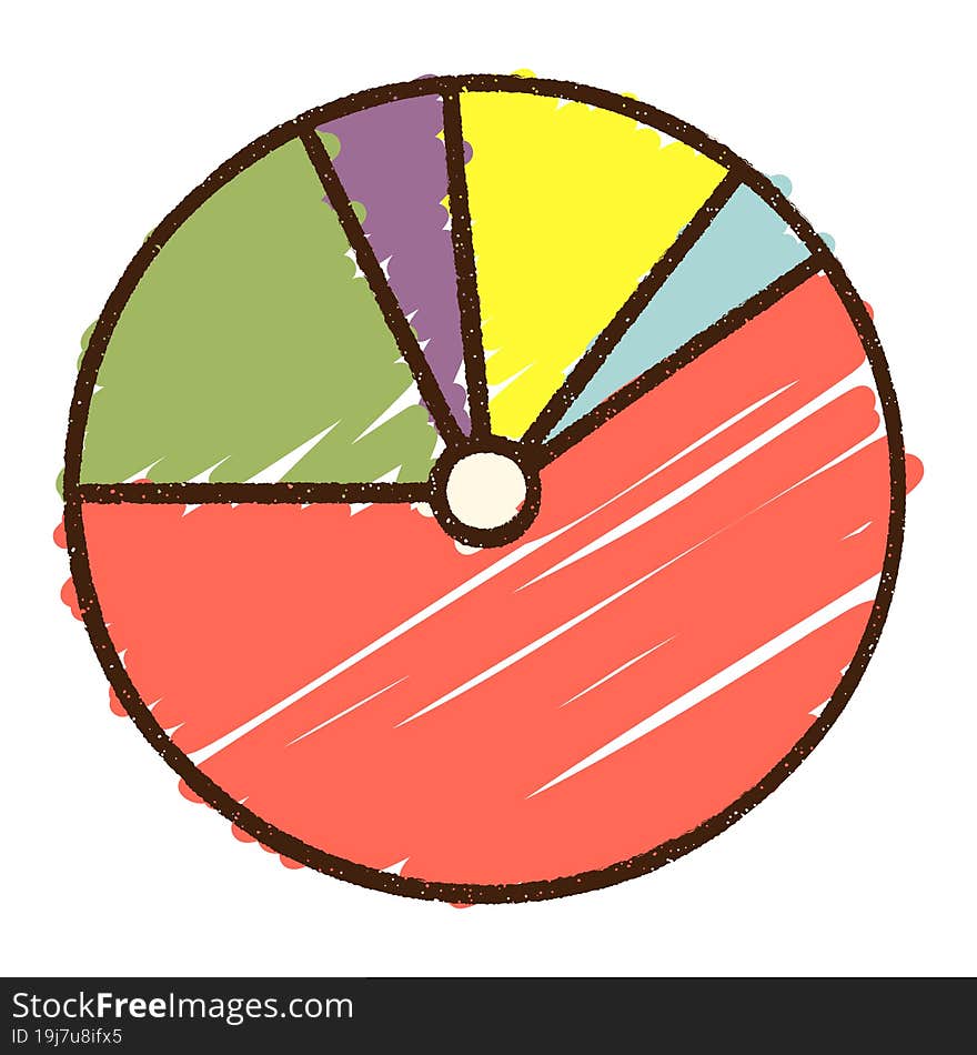 Pie Chart Chalk Drawing