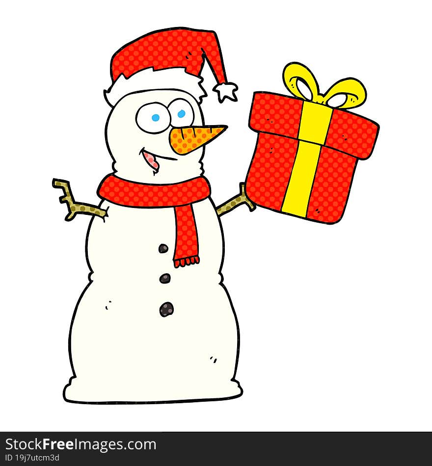 Cartoon Snowman