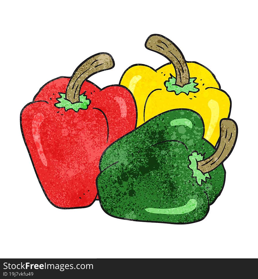 texture cartoon peppers