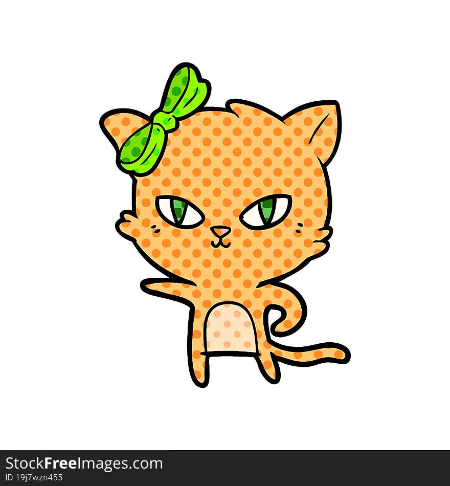 cute cartoon cat. cute cartoon cat