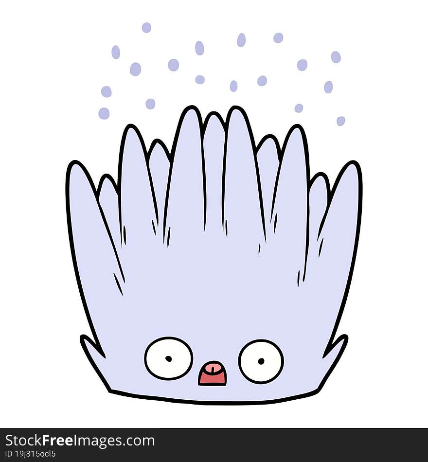 cartoon sea anemone. cartoon sea anemone