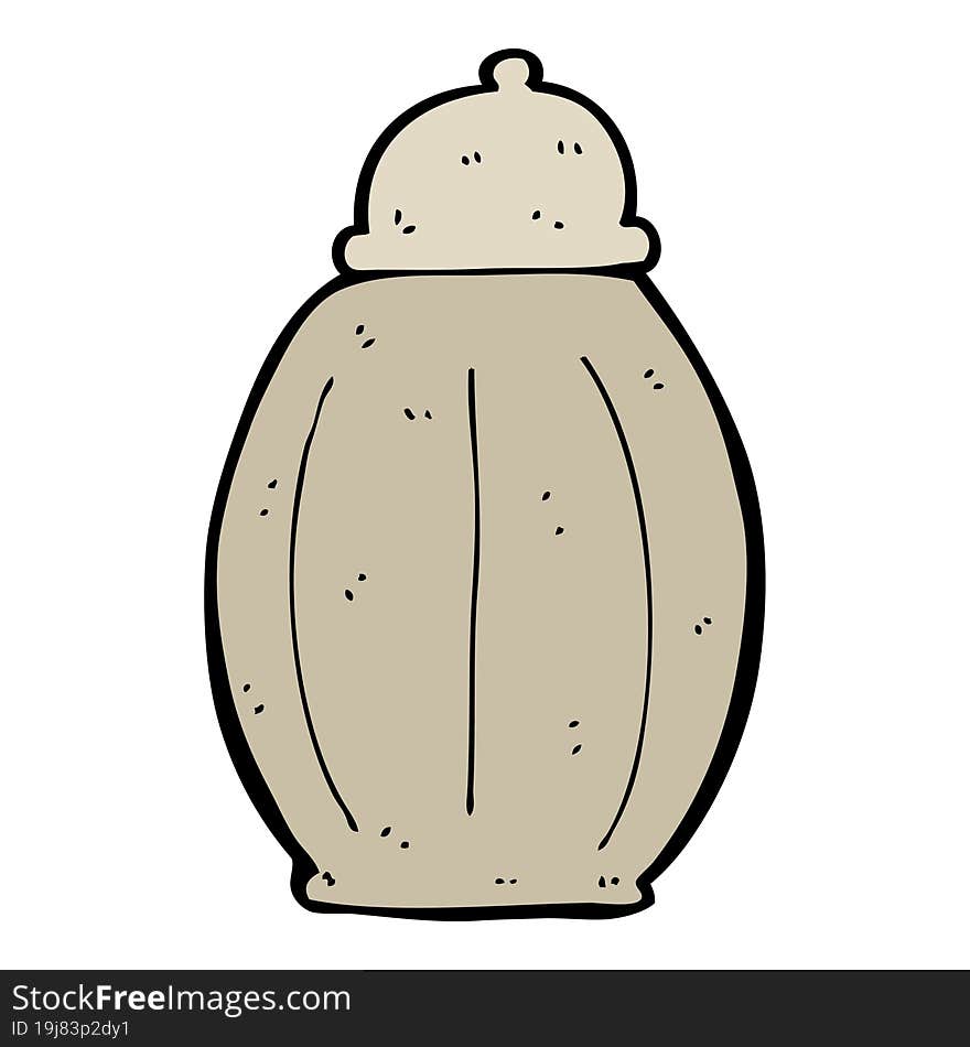 cartoon old jar