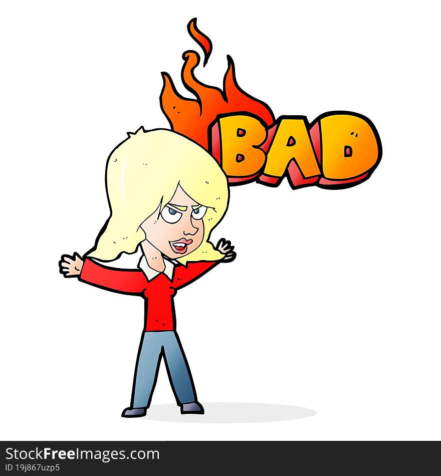 cartoon bad woman