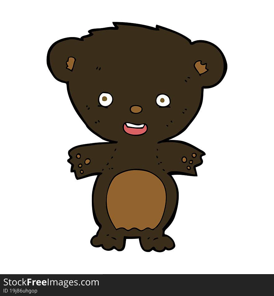 cartoon black bear