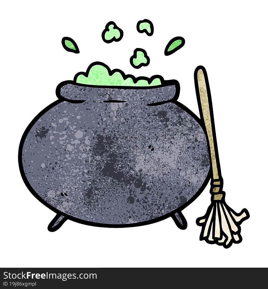 cartoon cauldron. cartoon cauldron