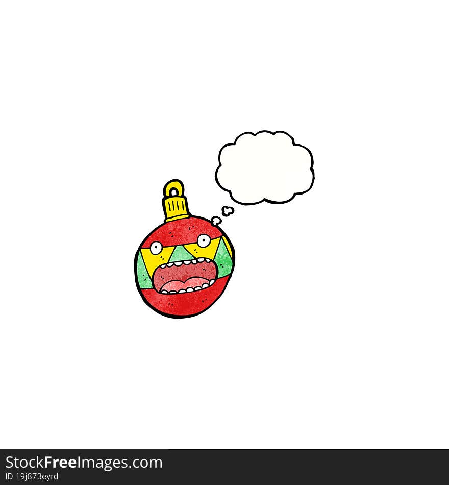 Christmas Bauble Cartoon Character