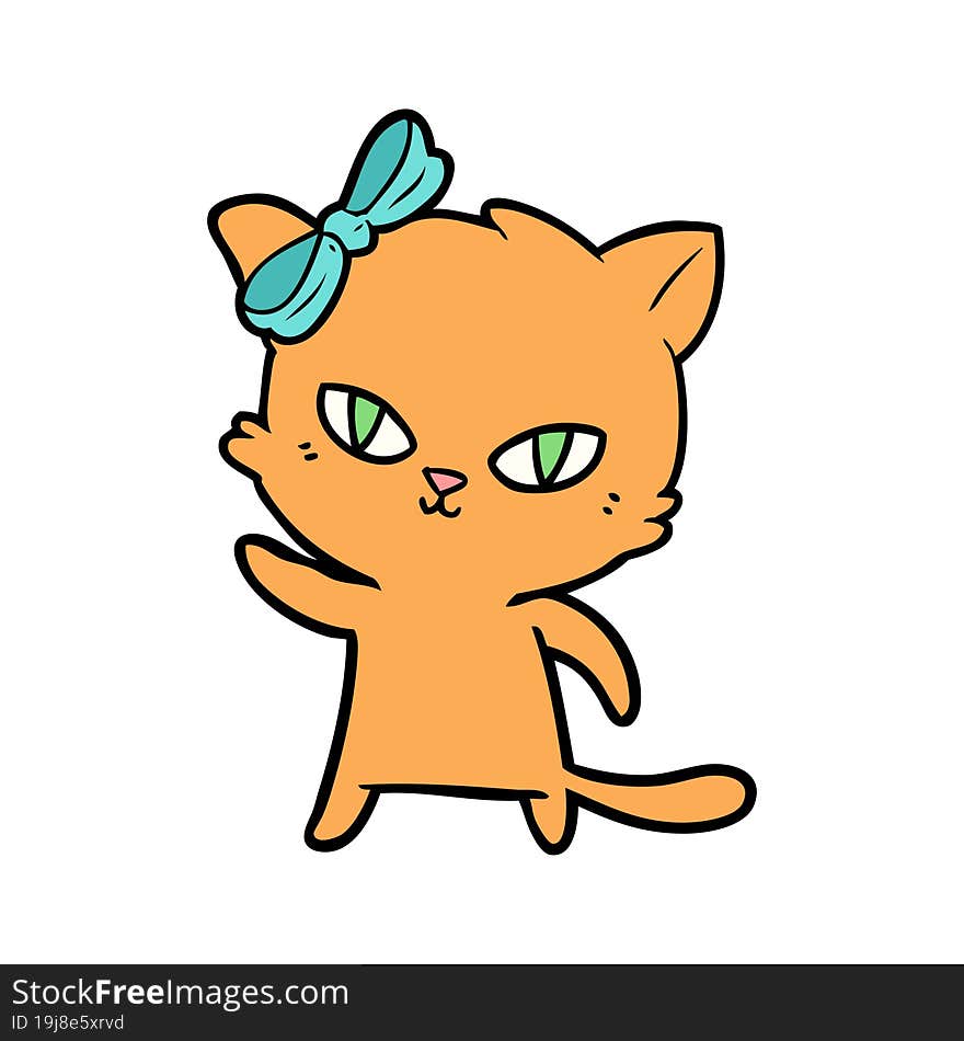 cute cartoon cat. cute cartoon cat