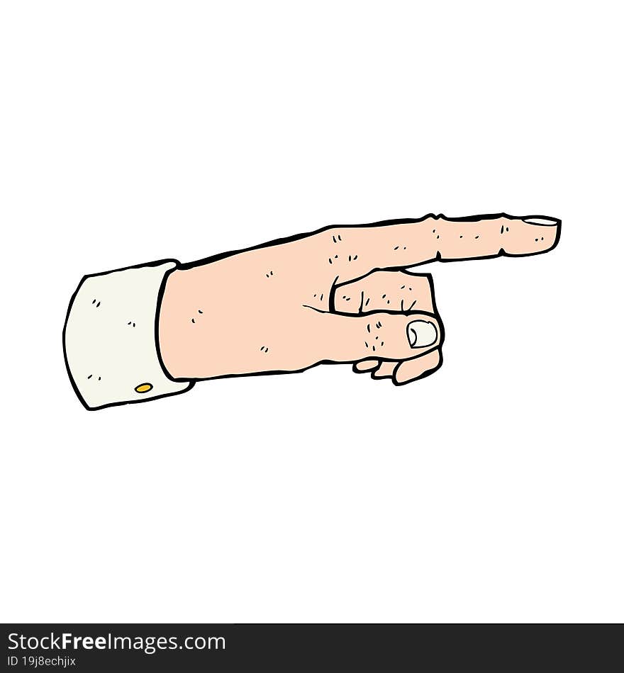 Cartoon Pointing Hand