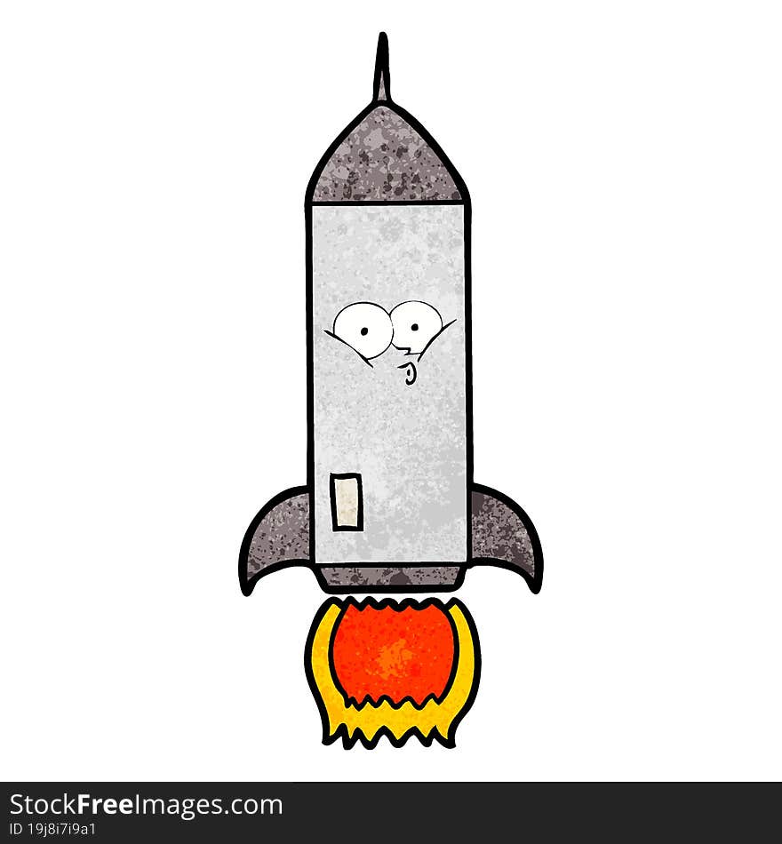 cartoon rocket. cartoon rocket