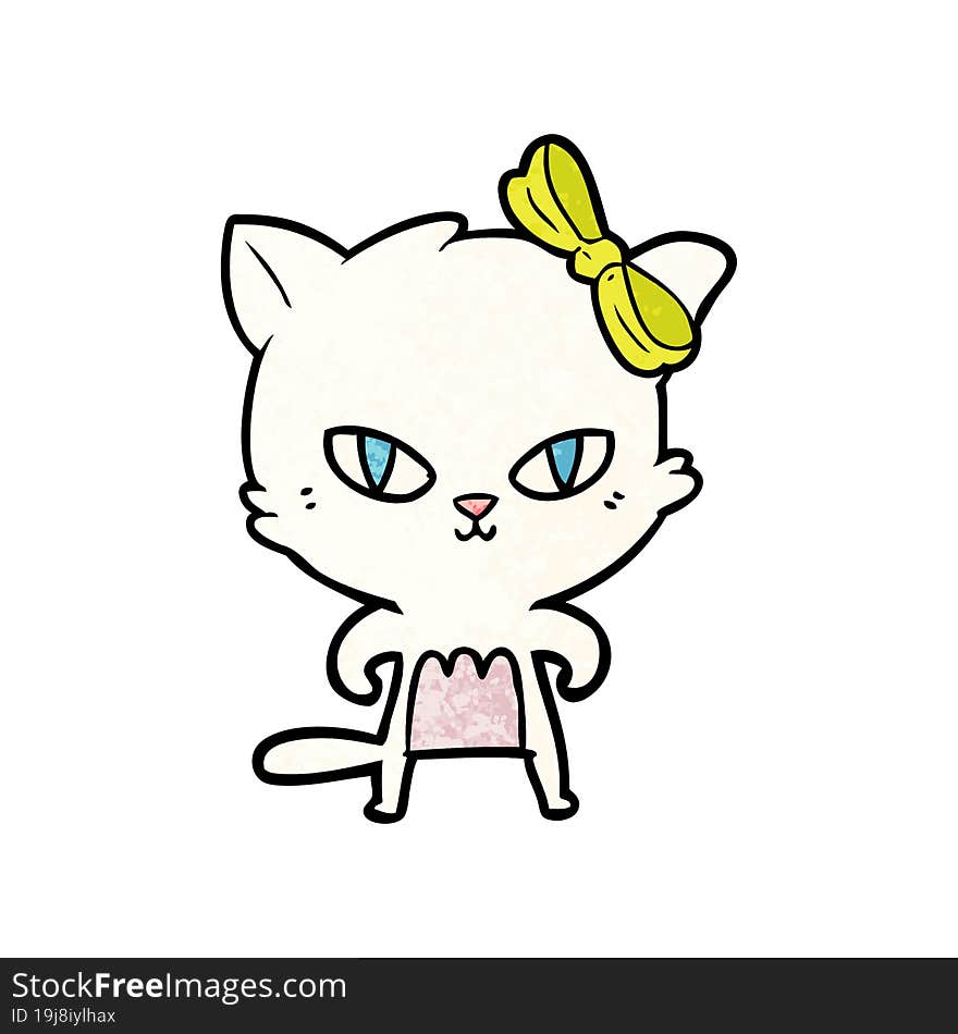 cute cartoon cat. cute cartoon cat