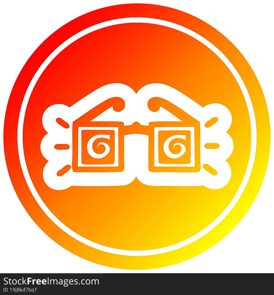 x ray specs circular in hot gradient spectrum