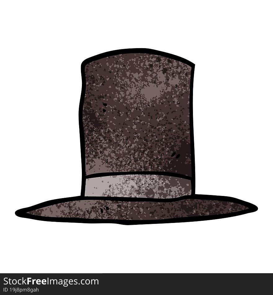 Cartoon Doodle Top Hat