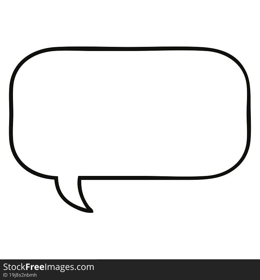 line drawing cartoon speech bubble