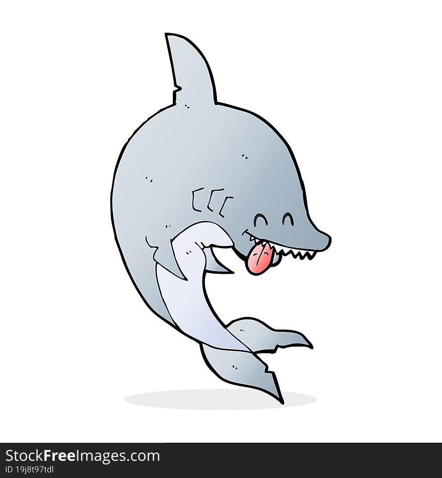 funny cartoon shark