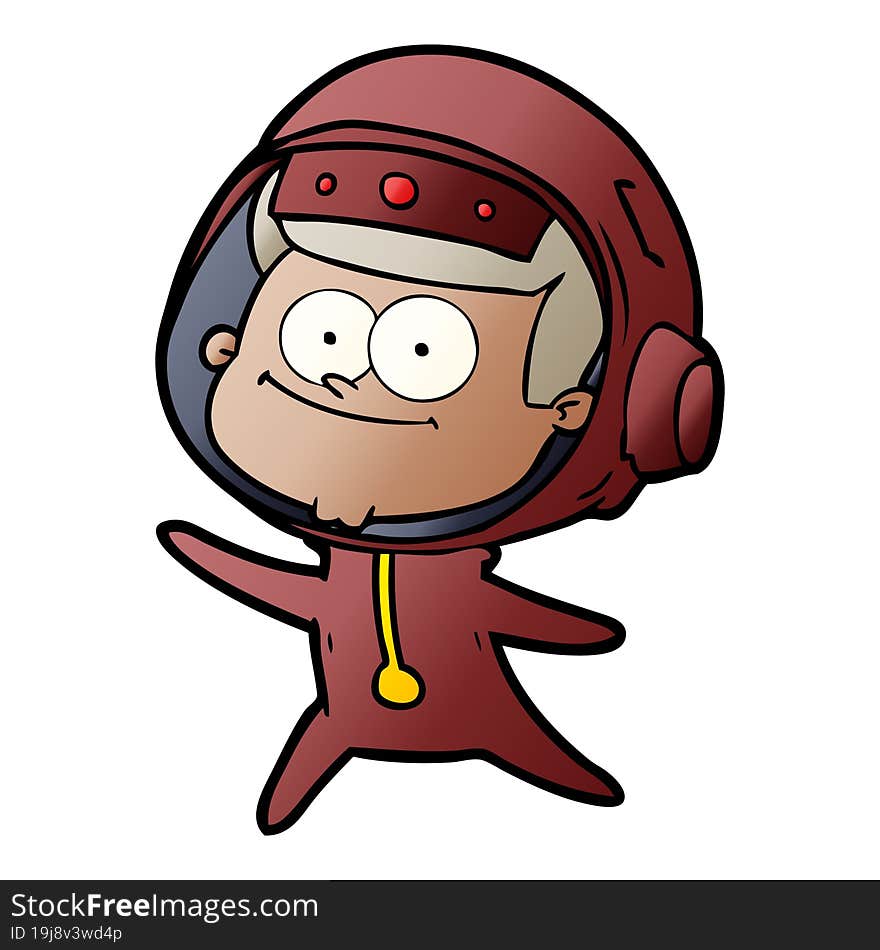 happy astronaut cartoon. happy astronaut cartoon