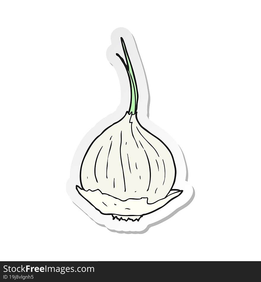 sticker of a cartoon onion